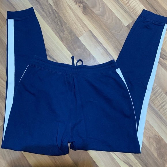 Pair of GAP blue terry joggers w/white stripe down legs. - Picture 11 of 13